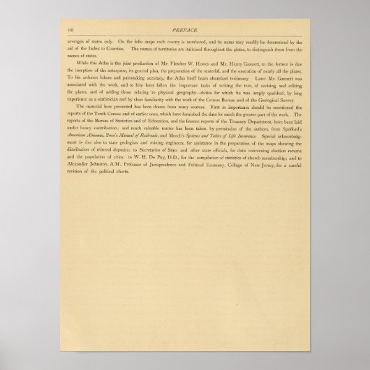 Scribner's statistische atlas poster (Voorkant)