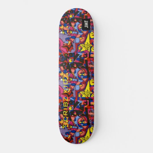 SCRIBZ KIDZ SKATEBOARD/JMT PERSOONLIJK SKATEBOARD (Voorkant)