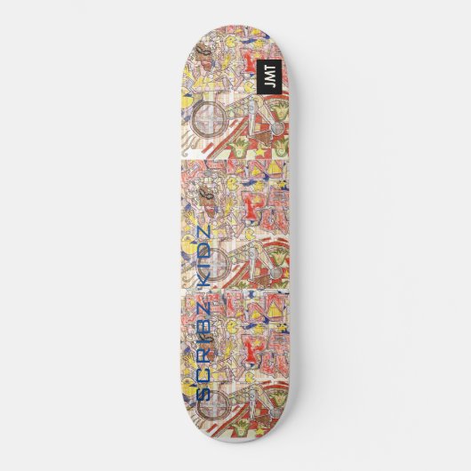 SCRIBZ KIDZ SKATEBOARD/JMT PERSOONLIJK SKATEBOARD (Voorkant)