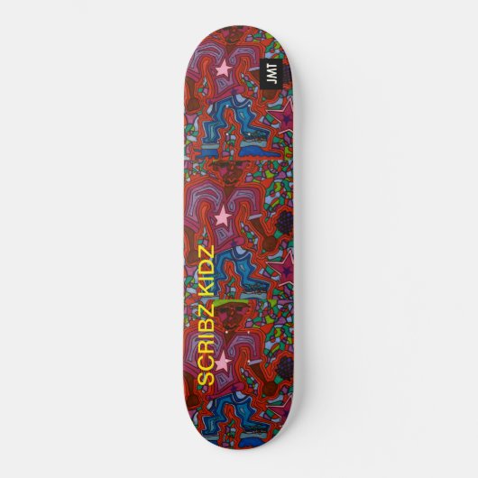 SCRIBZ KIDZ SKATEBOARD/JMT PERSOONLIJK SKATEBOARD (Voorkant)