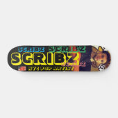 SCRIBZ NYC POP ARTIEST 7 3/4" Skateboarddek Persoonlijk Skateboard (Horizontaal)