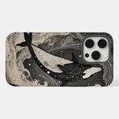 Scrimshaw Breach Whale iPhone Case Hoesje (Achterkant horizontaal)