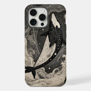 Scrimshaw Breach Whale iPhone Case iPhone 15 Pro Max Case