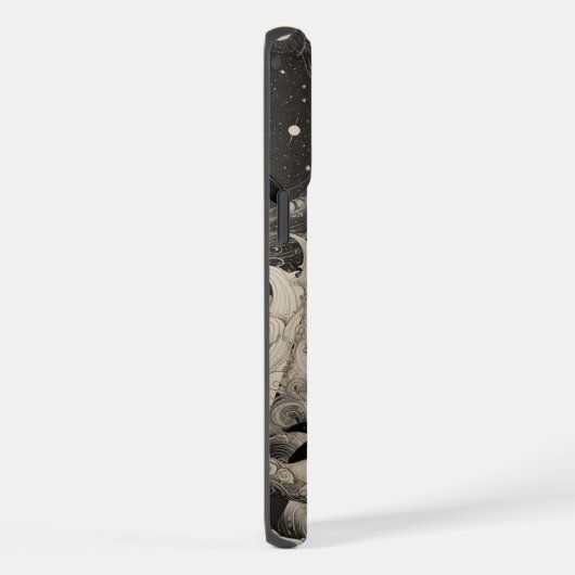 Scrimshaw Breach Whale iPhone Case iPhone Hoesje (Rechterkant)