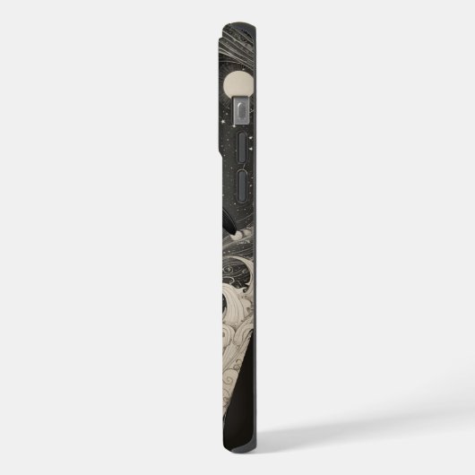 Scrimshaw Breach Whale iPhone Case iPhone Hoesje (Linkerkant)