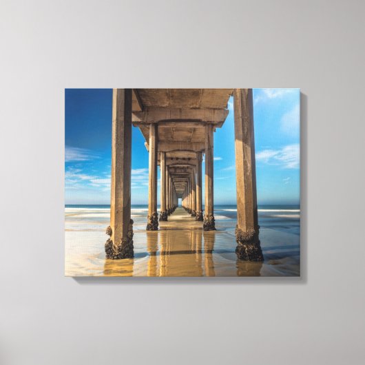 Scripps Pier Canvas Afdruk (Voorkant)