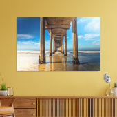 Scripps Pier Canvas Afdruk (Insitu (Woonkamer))