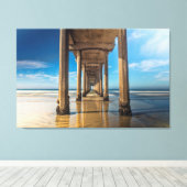 Scripps Pier Canvas Afdruk (Insitu (Houten vloer))