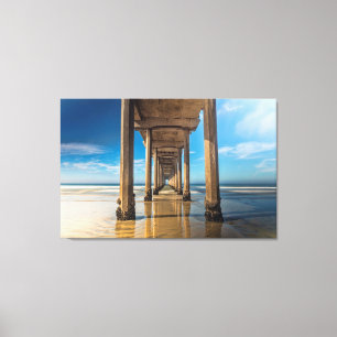 Scripps Pier Canvas Afdruk