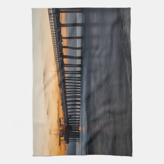 Scripps Pier Theedoek (Verticaal)