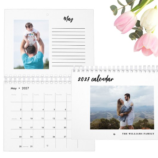Script 2027 Aangepaste Foto Agenda met Notities Pa Kalender