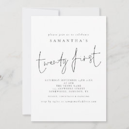 Script 21e verjaardag kaart