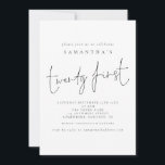 Script 21e verjaardag kaart<br><div class="desc">Stijlvol script 21e verjaardag. 21ste wordt geplaatst in een moderne handschriftenstijl. Pas de rest van de tekst eenvoudig aan je eigen tekst aan.</div>