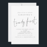 Script 21e verjaardag kaart<br><div class="desc">Stijlvol script 21e verjaardag. 21ste wordt geplaatst in een moderne handschriftenstijl. Pas de rest van de tekst eenvoudig aan je eigen tekst aan.</div>