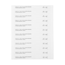 Script 24x Custom DIY Thin Wedding Return-adres