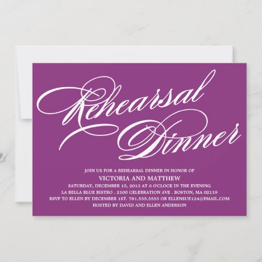 SCRIPT 2 | REHEARSAL DINNER INVITE KAART (Voorkant)