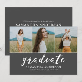 Script 3 Photo Collage Uitnodiging voor afstudeerf