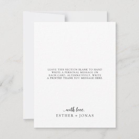  script 3 Photo Collage Wedding Bedankkaart (Achterkant)