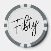 Script 50e verjaardag poker chips (Voorkant)