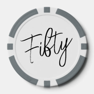 Script 50e verjaardag poker chips