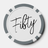 Script 50e verjaardag poker chips (Achterkant)