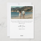 Script 5 Foto Nautisch strand Vrolijk kerstfeest Feestdagenkaart (Achterkant)