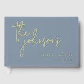 Script Aangepaste Namen Wedding Folie Gastboek Gastenboek (Voorkant)