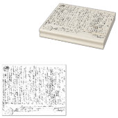 Script-achtergrond Rubberstempel (Gestempeld)