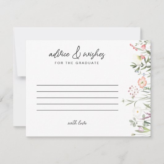 Script Advies & Wensen Afstuderen Wildflower Notitiekaartje (Voorkant)