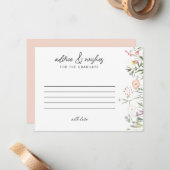 Script Advies & Wensen Afstuderen Wildflower Notitiekaartje (Voorkant / Achterkant in situ)