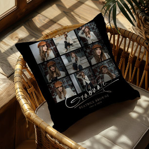 Script Afgestudeerd 9 foto raster Afstudeercadeau Kussen