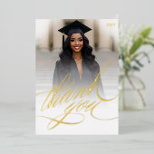 Script Afstudeer Dankjewel Foto Folie Kaart (Staand Voorkant)