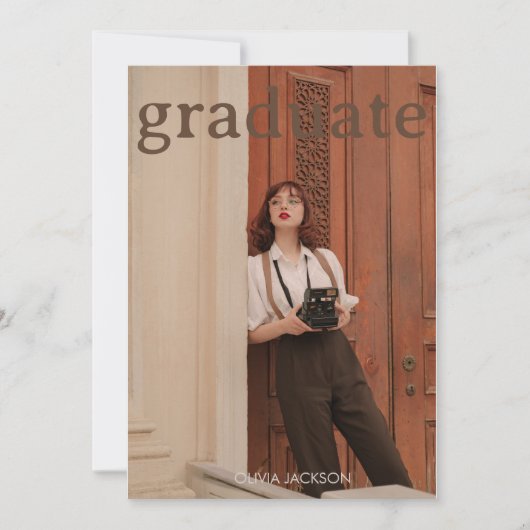 Script Afstudeerfoto Afstudeeraankondiging Kaart (Voorkant)