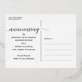 Script Afstuderen Announcement Folie Briefkaart (Achterkant)