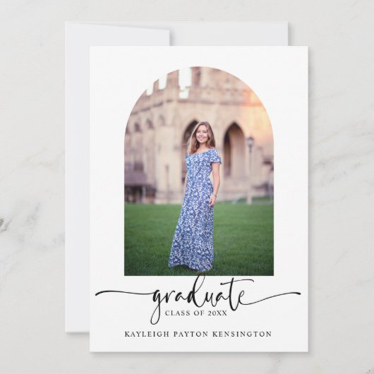  Script Afstuderen Arch Photo Kaart (Voorkant)