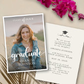 Script Afstuderen Beige White Photo Afstuderen Aankondiging