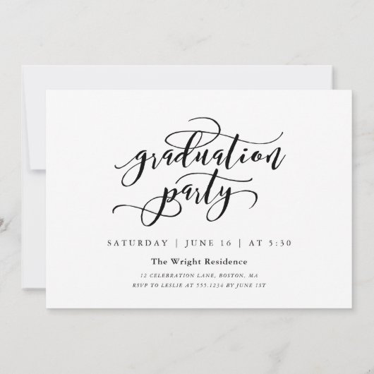 Script Afstuderen Eenvoudig 3 Foto Collage Feest Kaart (Achterkant)