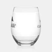 Script Afstuderen Gepersonaliseerd met Afstudeerde Wijnglas Zonder Voet (Links)