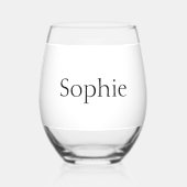 Script Afstuderen Pet gepersonaliseerde klasse van Wijnglas Zonder Voet (Achterkant)