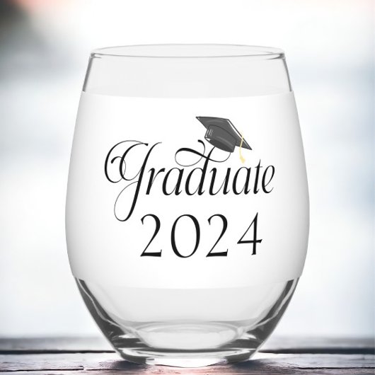 Script Afstuderen Pet gepersonaliseerde klasse van Wijnglas Zonder Voet