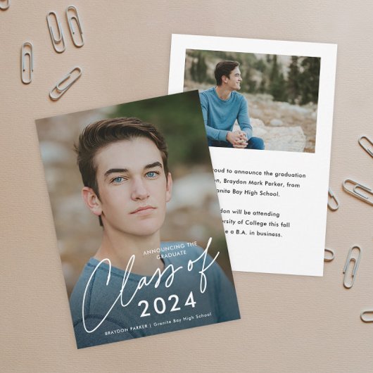 Script Afstuderende Klas 2 Foto Afstuderen  Aankondiging