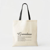 Script Allerbeste Oma, Oma Definitie Tote Bag (Voorkant)