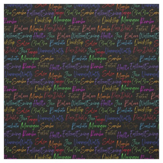Script Ballroom dansstijlen | ballroomdans Stof (Swatch)