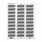 Script Beach Starfish Grey Weduwomkeeradres Etiket (Full Sheet)