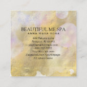 *~* Script BEAUTY Rainbow Gold Foil Visitekaartje (Achterkant)