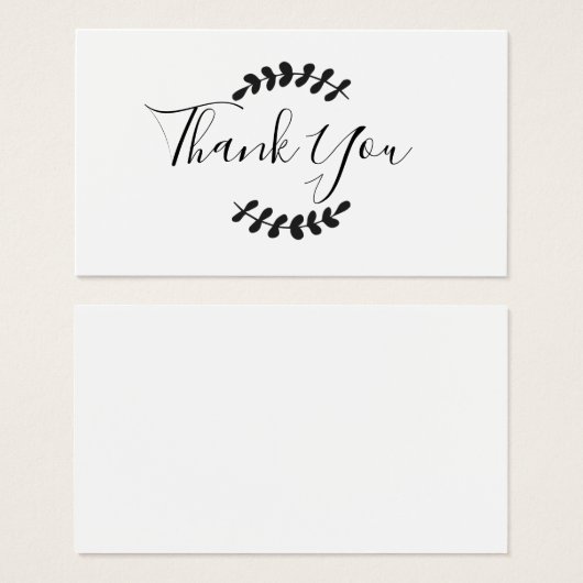 Script Bedankkaart Visitekaartje (Voorkant /achterkant)