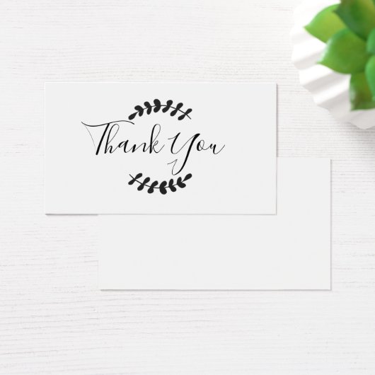 Script Bedankkaart Visitekaartje (Bureau)