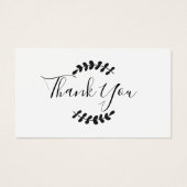Script Bedankkaart Visitekaartje (Voorkant)