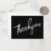 Script Bedankt Black Notitiekaartje (Voorkant / Achterkant in situ)