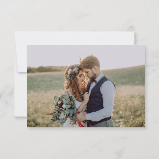 Script Bedankt Foto bruiloft Hartelijk dank (Achterkant)